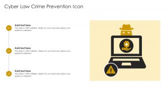 Cyber Law Crime Prevention Icon