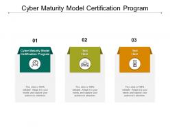 Cyber maturity model certification program ppt powerpoint presentation infographics file formats cpb