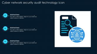 Cyber Network Security Audit Technology Icon
