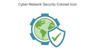 Cyber Network Security Colored Icon In Powerpoint Pptx Png And Editable Eps Format