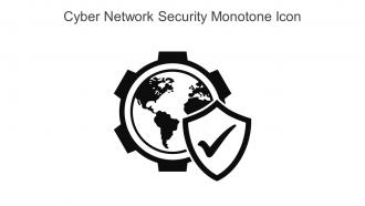 Cyber Network Security Monotone Icon In Powerpoint Pptx Png And Editable Eps Format
