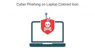Cyber Phishing On Laptop Colored Icon In Powerpoint Pptx Png And Editable Eps Format