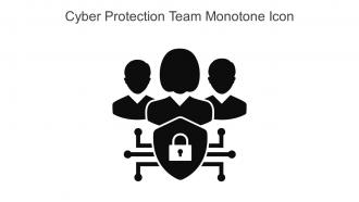 Cyber Protection Team Monotone Icon In Powerpoint Pptx Png And Editable Eps Format