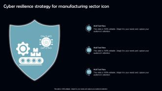 Cyber Resilience Strategy For Manufacturing Sector Icon