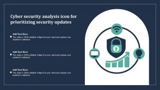Cyber Security Analysis Icon For Prioritizing Security Updates