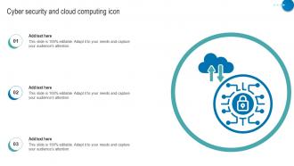Cyber Security And Cloud Computing Icon