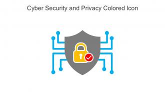Cyber Security And Privacy Colored Icon In Powerpoint Pptx Png And Editable Eps Format
