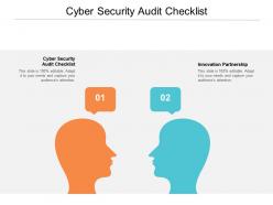 Cyber security audit checklist ppt powerpoint presentation gallery visual aids cpb