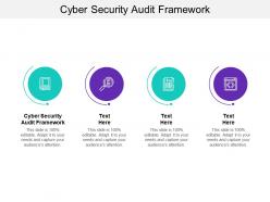 Cyber security audit framework ppt powerpoint presentation ideas example cpb