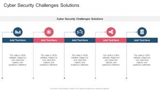 Cyber Security Challenges Solutions In Powerpoint And Google Slides Cpb