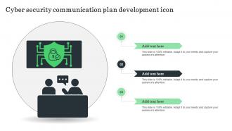 Cyber Security Communication Plan Development Icon