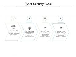 Cyber security cycle ppt powerpoint presentation model visual aids cpb