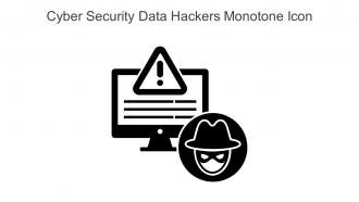 Cyber Security Data Hackers Monotone Icon In Powerpoint Pptx Png And Editable Eps Format
