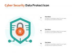 Cyber security data protect icon
