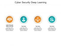 Cyber security deep learning ppt powerpoint presentation portfolio model cpb