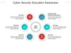 Cyber security education awareness ppt powerpoint presentation portfolio visuals cpb