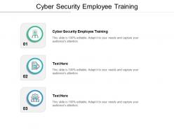 Cyber security employee training ppt powerpoint presentation outline slide portrait cpb