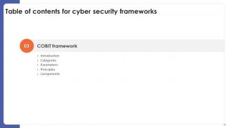 Cyber Security Frameworks Powerpoint Presentation Slides Professionally Editable