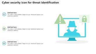 Cyber Security Icon For Threat Identification