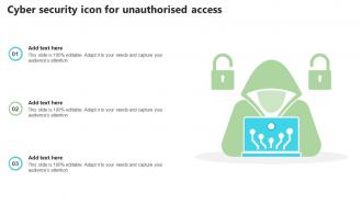Cyber Security Icon For Unauthorised Access