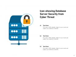 Cyber Security Icon Network Protection Threat Server Database Software