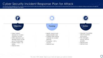 Cyber Security Incident Response Plan For Attack