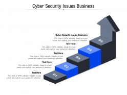 Cyber security issues business ppt powerpoint presentation model slide portrait