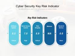 Cyber security key risk indicator