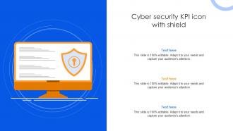Cyber Security KPI Icon With Shield