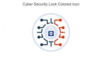 Cyber Security Lock Colored Icon In Powerpoint Pptx Png And Editable Eps Format
