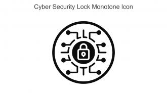 Cyber Security Lock Monotone Icon In Powerpoint Pptx Png And Editable Eps Format