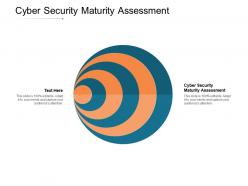Cyber security maturity assessment ppt powerpoint presentation styles introduction cpb