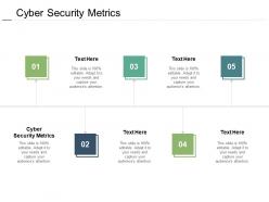 Cyber security metrics ppt powerpoint presentation summary graphic tips cpb