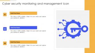 Cyber Security Monitoring And Management Icon