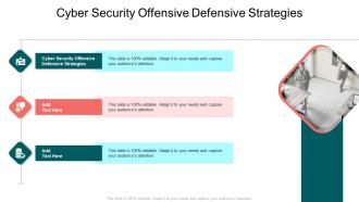 Cyber Security Offensive Defensive Strategies In Powerpoint And Google Slides Cpb