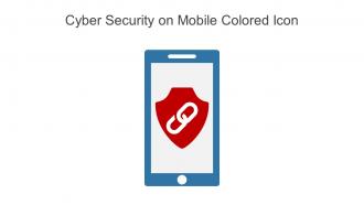 Cyber Security On Mobile Colored Icon In Powerpoint Pptx Png And Editable Eps Format