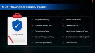 Cyber Security Policies For Businesses Training Ppt Ideas Content Ready