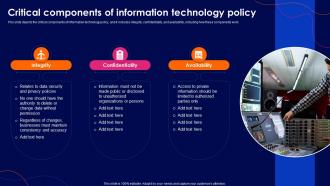 Cyber Security Policy Critical Components Of Information Technology Policy