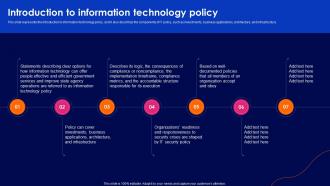 Cyber Security Policy Introduction To Information Technology Policy