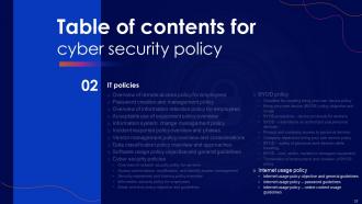 Cyber Security Policy Powerpoint Presentation Slides Appealing Best