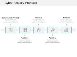 Cyber security products ppt powerpoint presentation gallery file formats cpb