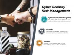Cyber security risk management ppt powerpoint presentation file background image cpb