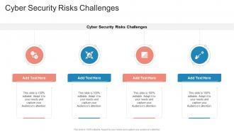 Cyber Security Risks Challenges In Powerpoint And Google Slides Cpb