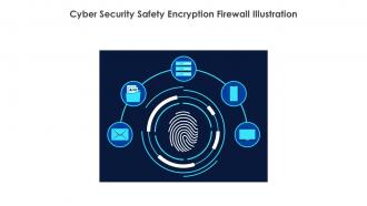 Cyber Security Safety Encryption Firewall Illustration