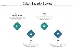 Cyber security service ppt powerpoint presentation pictures slides cpb
