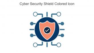Cyber Security Shield Colored Icon In Powerpoint Pptx Png And Editable Eps Format