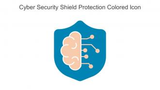 Cyber Security Shield Protection Colored Icon In Powerpoint Pptx Png And Editable Eps Format