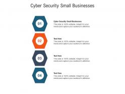 Cyber security small businesses ppt powerpoint presentation file visuals cpb