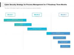 Cyber security strategy for process management for it roadmap three months