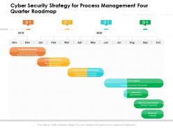 Cyber security strategy for process management four quarter roadmap